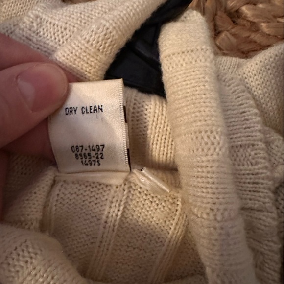 Vintage Blushe Impressions Cream Merino Wool Skirt and Top Set Size M - Picture 11 of 11